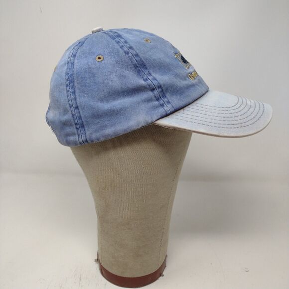 Orange Beach Alabama Mens Strapback Hat Blue Adjustable Embroidered Logo - Picture 6 of 11